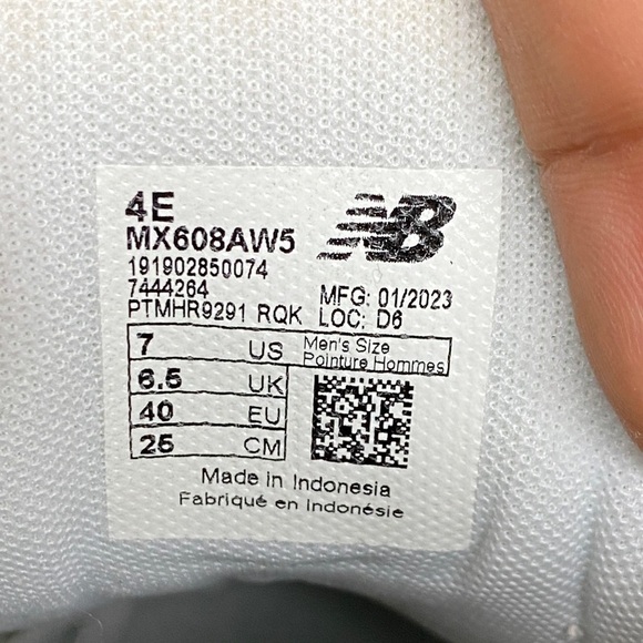 New Balance 608V5 “White Gray” Men’s Size 7 (Extra Wide) Women’s Size 8.5 (Wide) - Picture 17 of 17